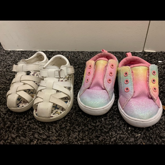 Toddler Sandals and Sneakers size 4 - Picture 2 of 2